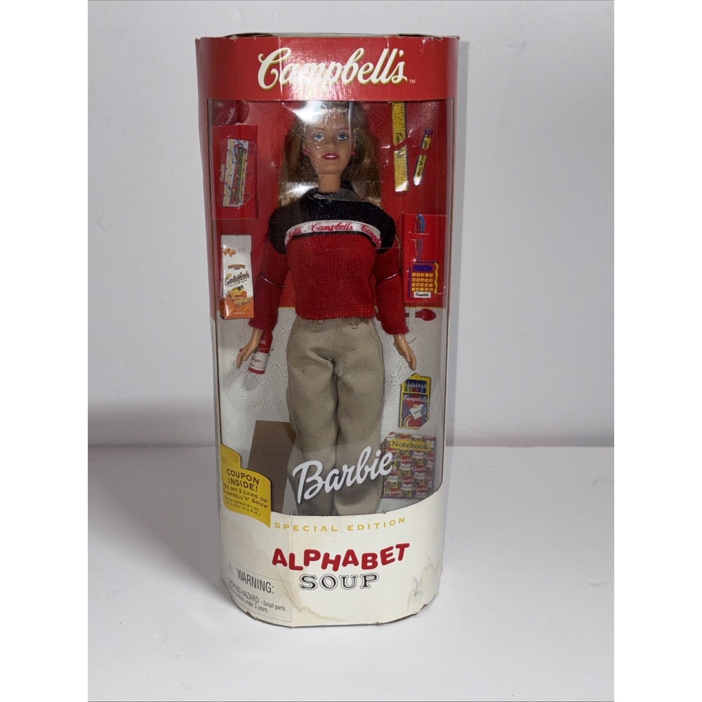 1999 CAMPBELL'S ALPHABET SOUP BARBIE *NEW*‎ IN Box